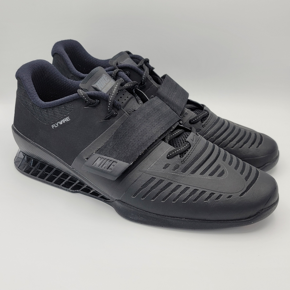 Nike Romaleos 3 - Triple Black - Men's Size 13 Weightlifting Shoe 852933-004 